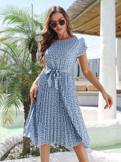 VEIGGARA | Robe à fleurs pour femmes pour le printemps et l'été