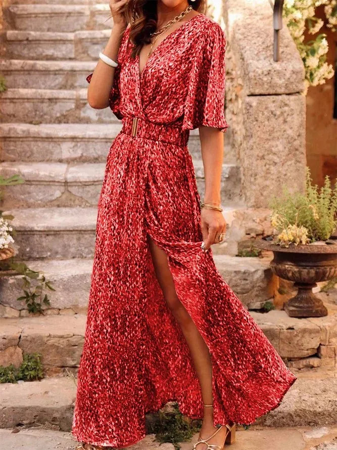 VEIGGARA | Robe à fleurs sexy 2024 Elégante avec dentelles