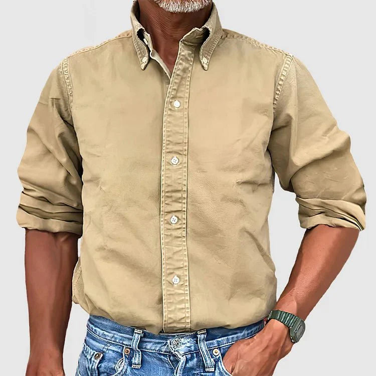 VEIGGARA | Chemise classique en tissu de première qualité