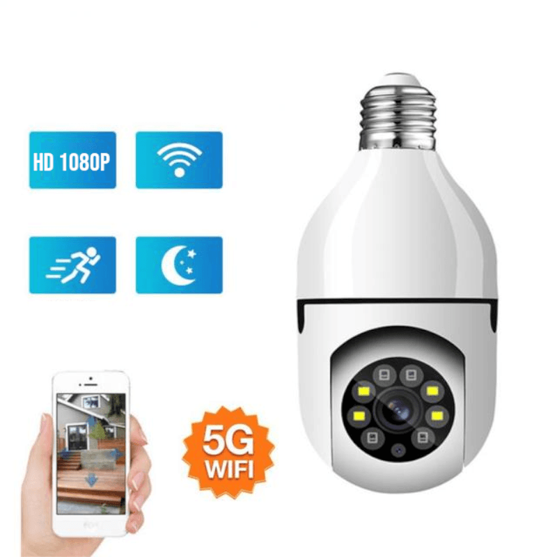 VEIGGARA |  Caméra de vision nocturne orientable à 360° Full HD 1080P