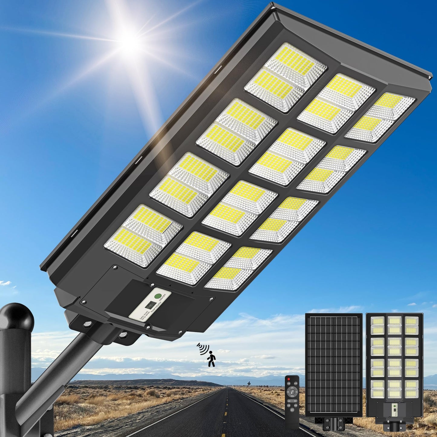 VEIGGARA | Luminaires solaires à détecteur de mouvement Soled