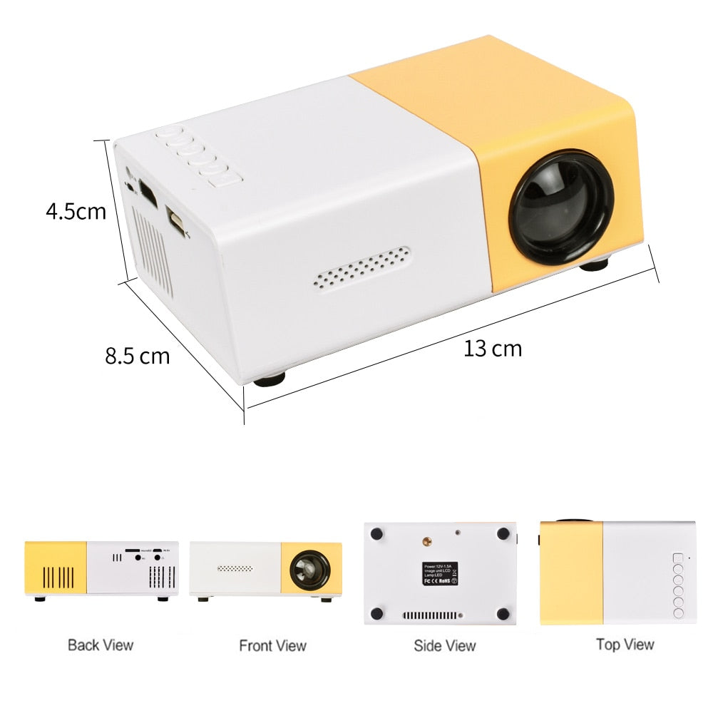 VEIGGARA | Mini projecteur de cinéma portable Full HD 1080P