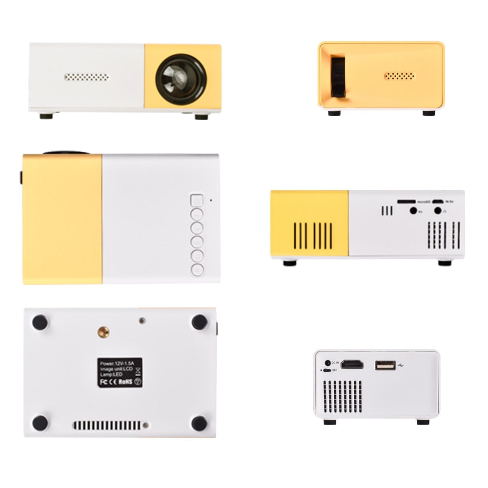 VEIGGARA | Mini projecteur de cinéma portable Full HD 1080P