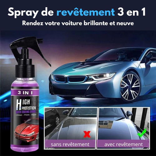 VEIGGARA™ | Spray de revêtement automobile 3 en 1 haute protection