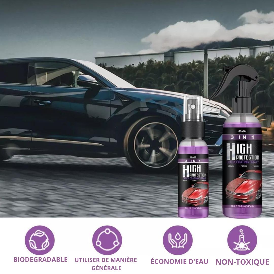 VEIGGARA™ | Spray de revêtement automobile 3 en 1 haute protection