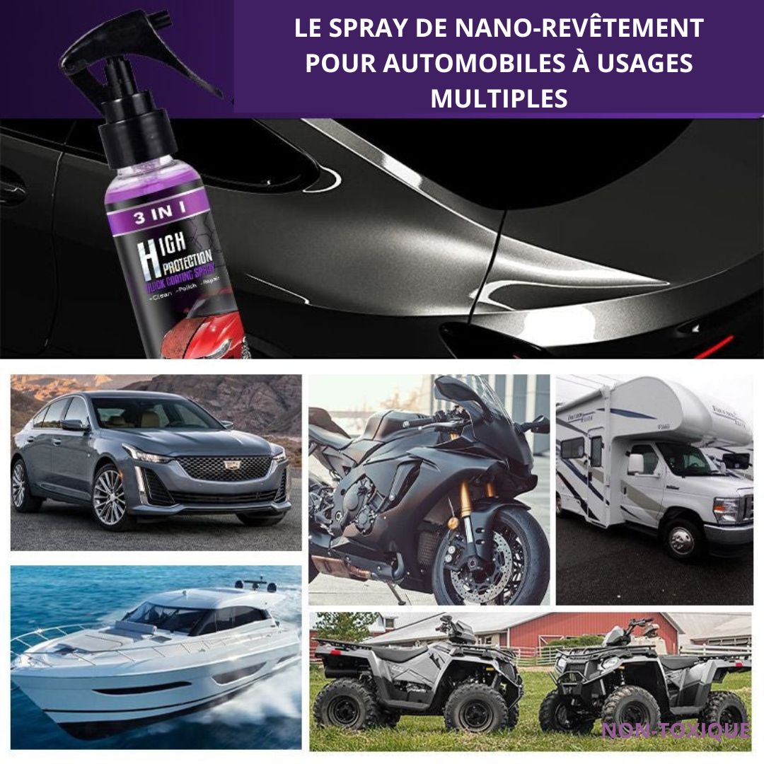 VEIGGARA™ | Spray de revêtement automobile 3 en 1 haute protection