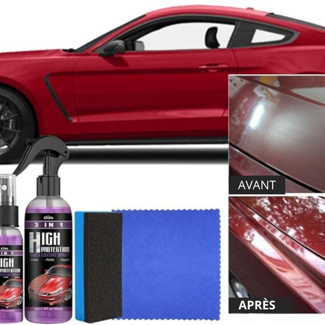 VEIGGARA™ | Spray de revêtement automobile 3 en 1 haute protection