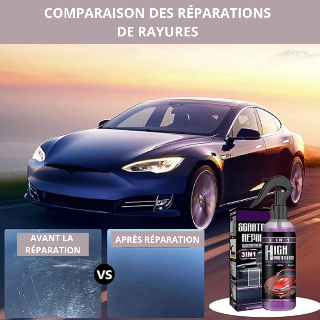 VEIGGARA™ | Spray de revêtement automobile 3 en 1 haute protection