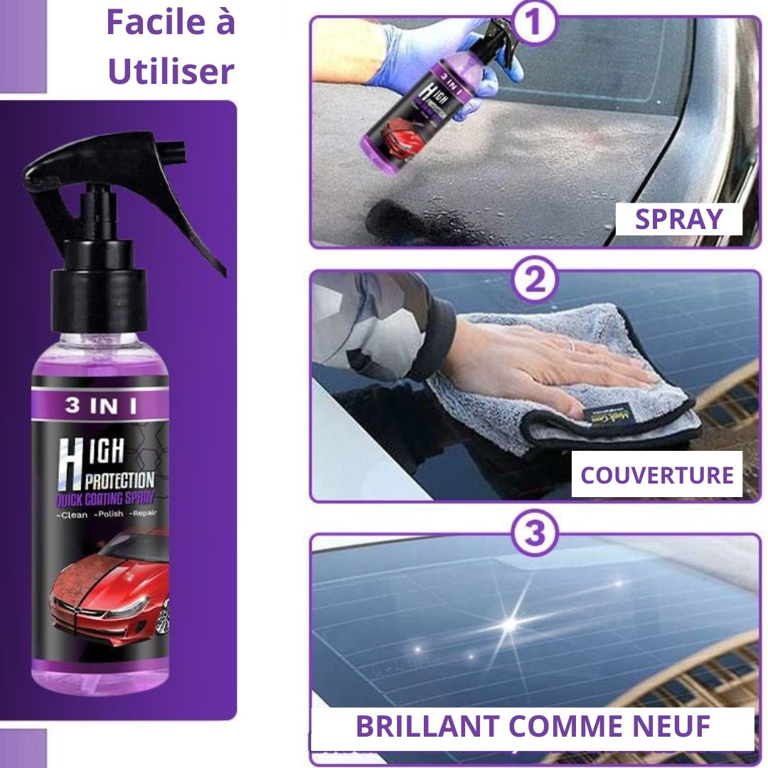 VEIGGARA™ | Spray de revêtement automobile 3 en 1 haute protection