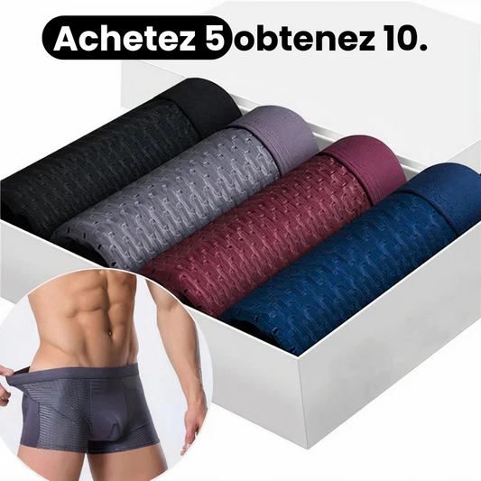 VEIGGARA | Boxers En Fibre de Bambou (Achetez 5, obtenez 10)