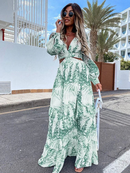 VEIGGARA | Robe femme 2024 Manches longues et décolleté