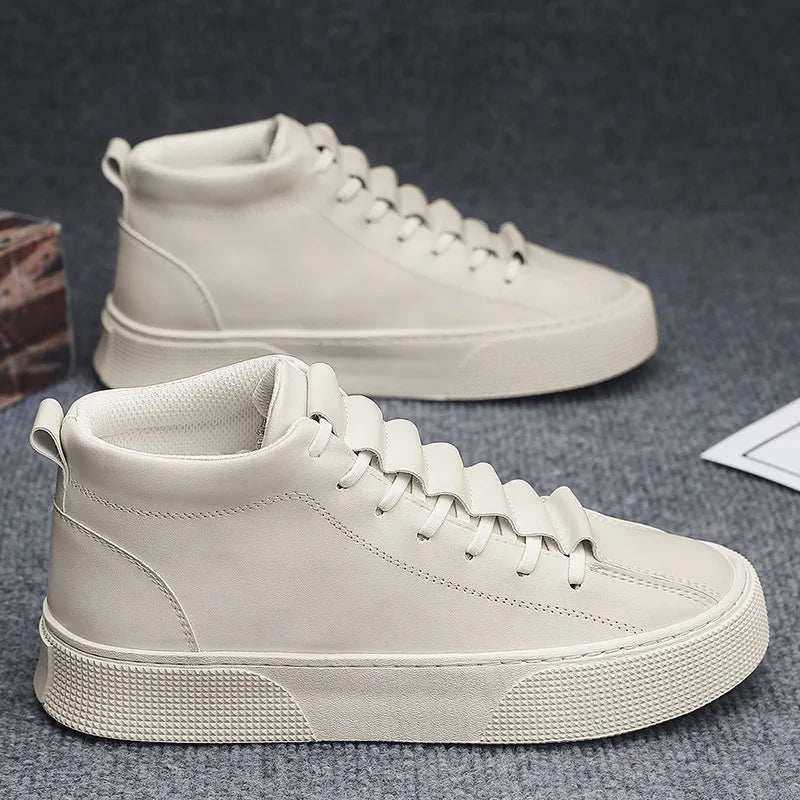 VEIGGARA | Baskets d'automne pour hommes : Cuir et toile antidérapante