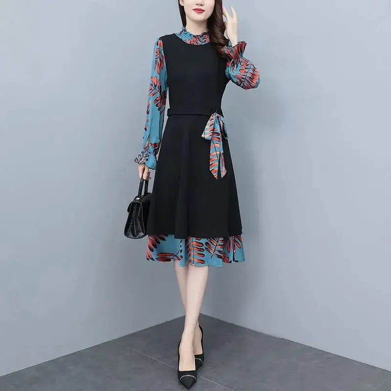 VEIGGARA | Robe automne/hiver à col montant