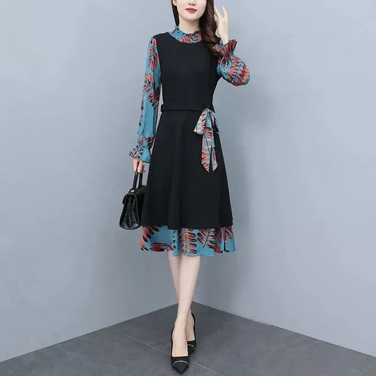 VEIGGARA | Robe automne/hiver à col montant