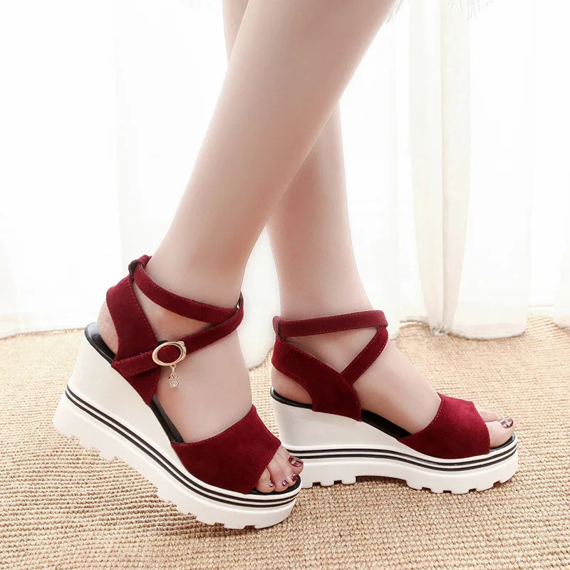 VEIGGARA | Sandales pour femmes 2024 : talons hauts à plateforme.