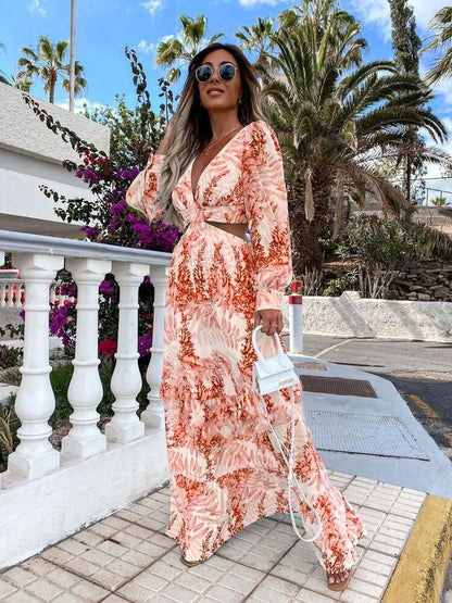 VEIGGARA | Robe femme 2024 Manches longues et décolleté