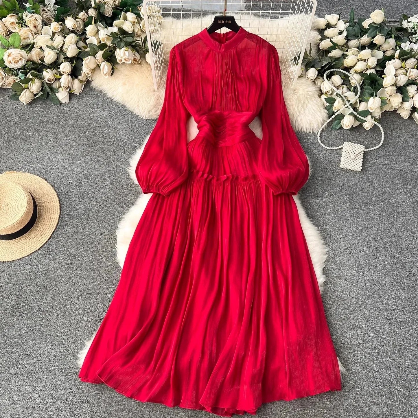 VEIGGARA | Robe de soirée en organza. Luxueuse et élégante
