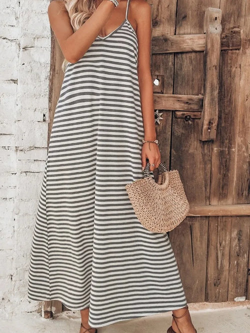 VEIGGARA | Robe rayée pour femme - Polyvalente et parfaite