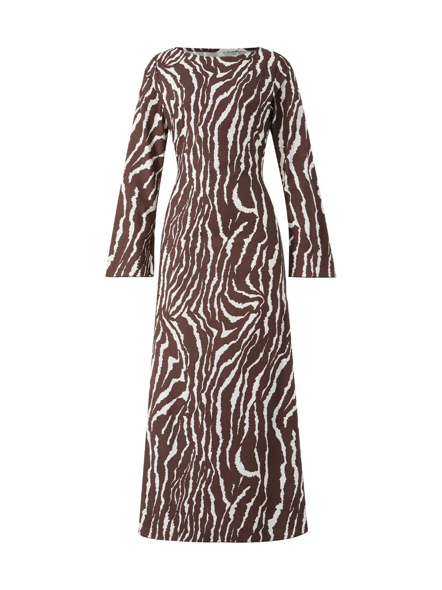 VEIGGARA | Robe boho Y2K - manches longues - Décontractée et élégante.