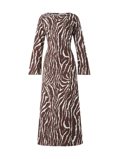 VEIGGARA | Robe boho Y2K - manches longues - Décontractée et élégante.
