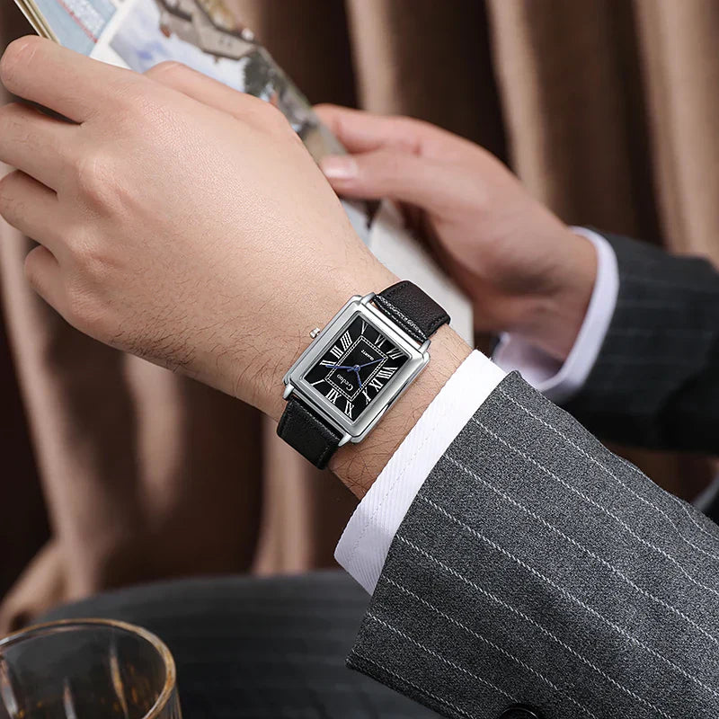 VEIGGARA | Nouvelle montre de luxe pour homme de forme rectangulaire