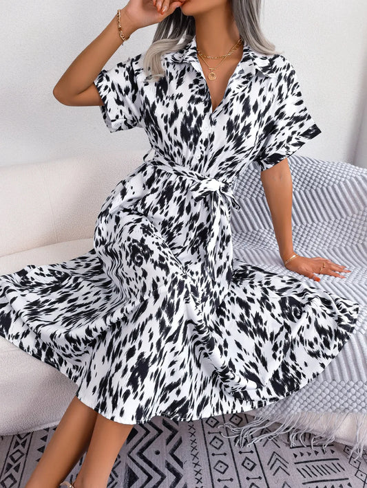 VEIGGARA | Robe décontractée à lacets pour femmes