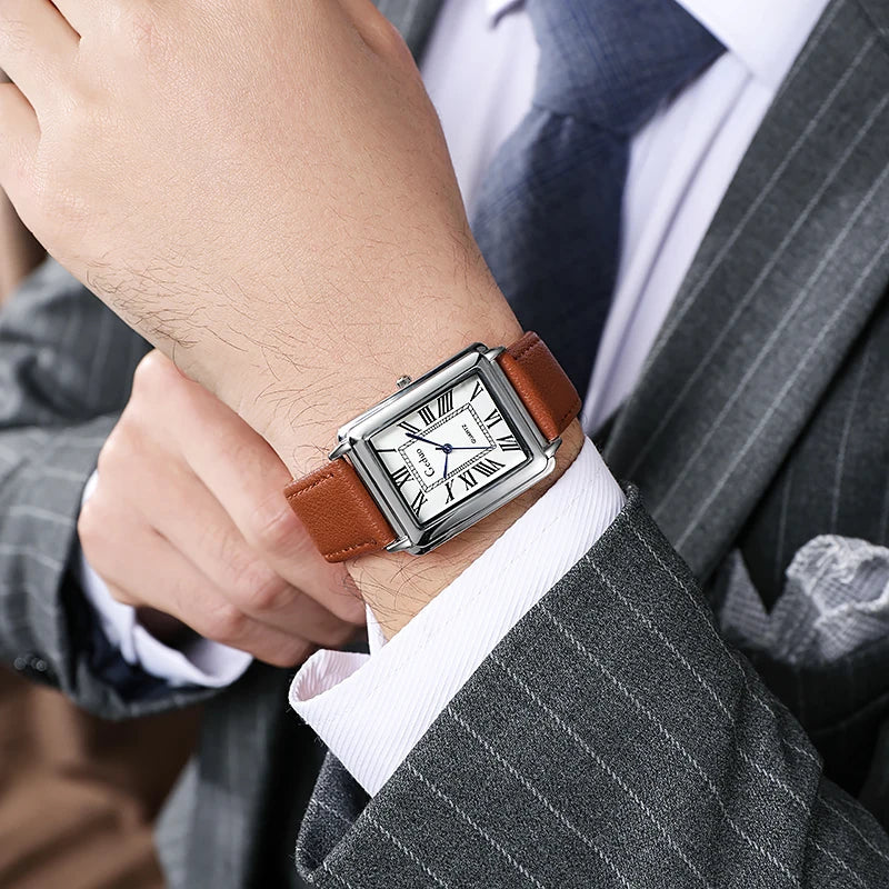 VEIGGARA | Nouvelle montre de luxe pour homme de forme rectangulaire