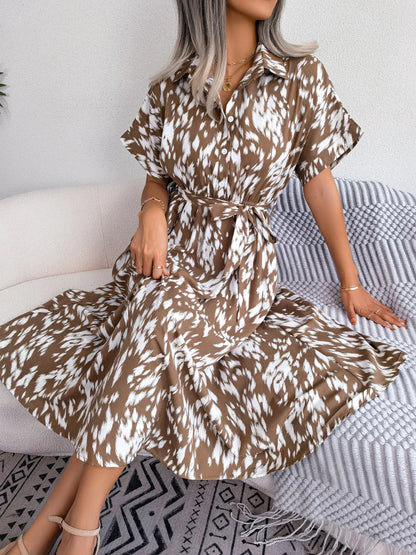 VEIGGARA | Robe décontractée à lacets pour femmes