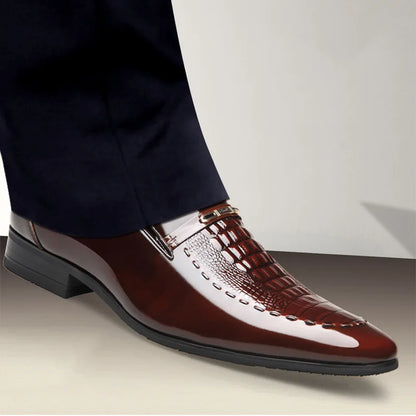 VEIGGARA | Chaussures d'affaires de luxe pour hommes, bout étroit.