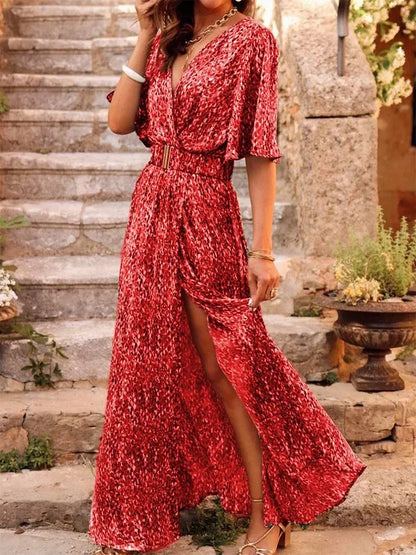 VEIGGARA | Robe à fleurs sexy 2024 Elégante avec dentelles