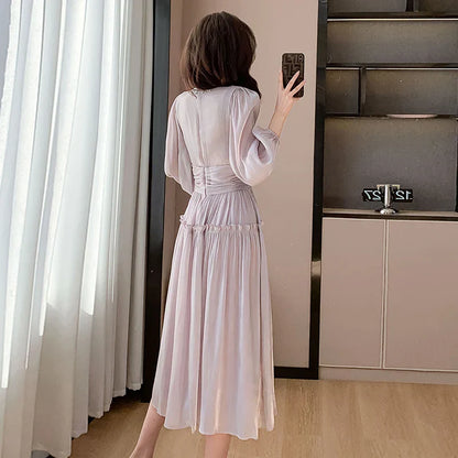 VEIGGARA | Robe de soirée en organza. Luxueuse et élégante