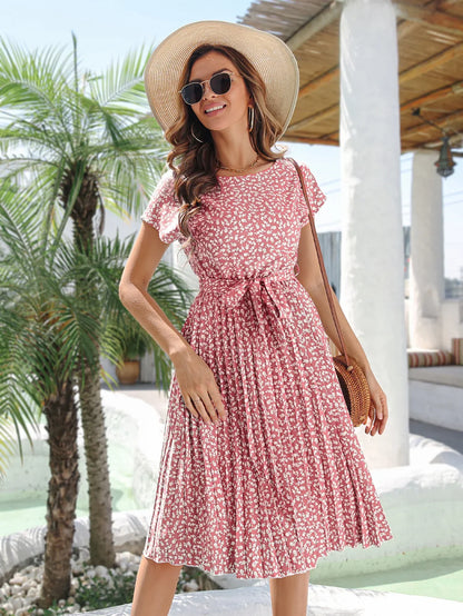VEIGGARA | Robe à fleurs pour femmes pour le printemps et l'été