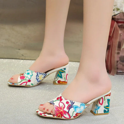 VEIGGARA | Sandales d'été pour femmes, talons hauts décontractés