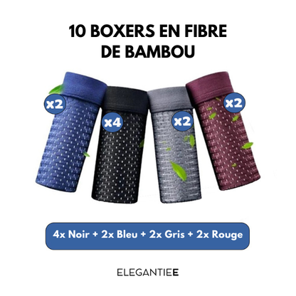 VEIGGARA | Boxers En Fibre de Bambou (Achetez 5, obtenez 10)