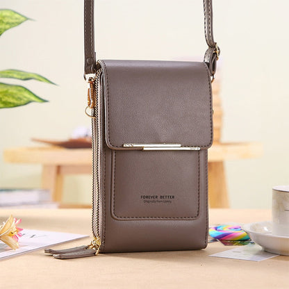 VEIGGARA™ | Sac à bandoulière en cuir avec écran tactile